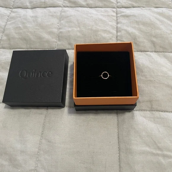 Quince 14K Gold Circle Ring - Picture 2 of 5